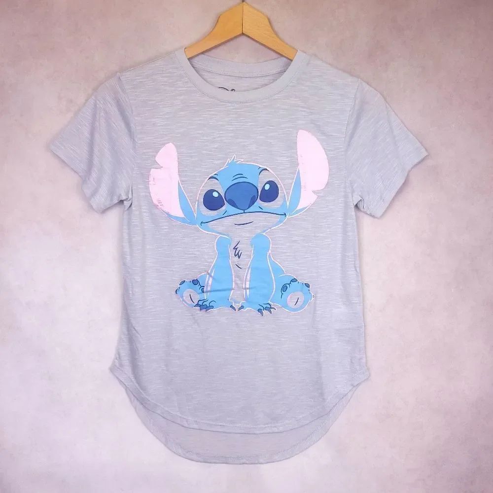 Disney Stitch Gray Tshirt Size XS